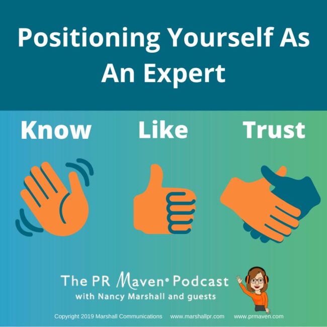 Positioning yourself as an expert