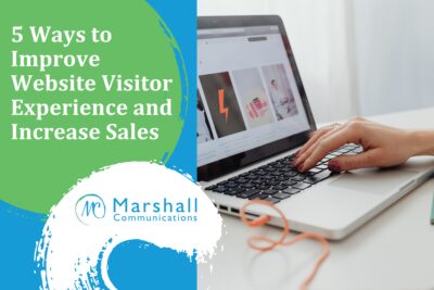 5 Ways to Improve Website Visitor Experience and Increase Sales - hand on laptop keyboard