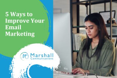 5 Ways to Improve Your Email Marketing - woman typing on a keyboard in front of a computer