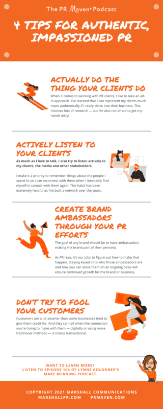 Nancy Marshall Shares Her Best Tips for Authentic, Impassioned PR with Lynne Golodner of the Make Meaning Podcast 