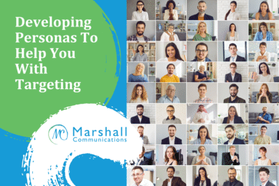 Customer personas in marketing - headshots of many different people