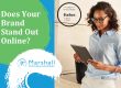 Woman looking at tablet - online searchability