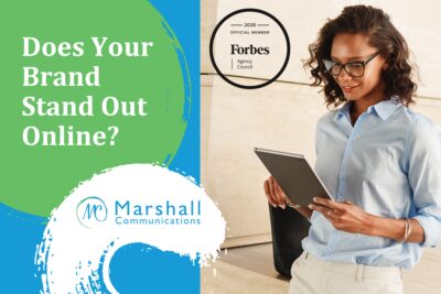 Woman looking at tablet - online searchability