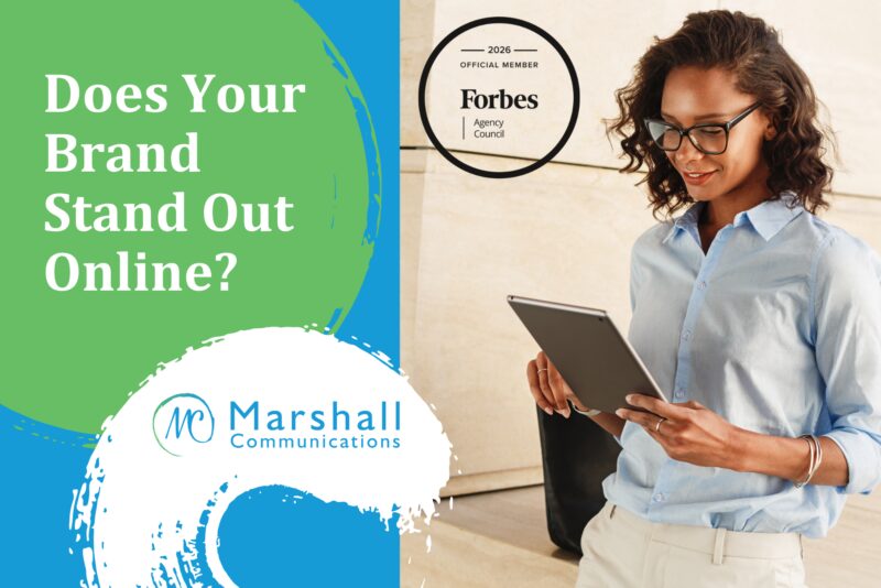 Woman looking at tablet - online searchability