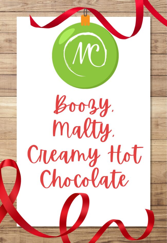 Boozy, Malty, Creamy Hot Chocolate