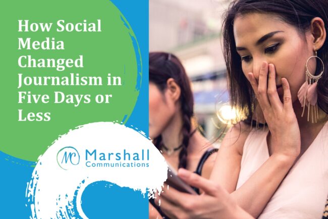 How Social Media Changed Journalism in Five Days or Less