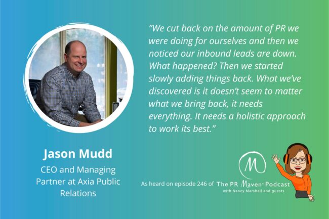 Jason Mudd Quote Postcard Marketing Mix