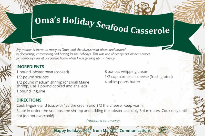 Oma’s Holiday Seafood Casserole