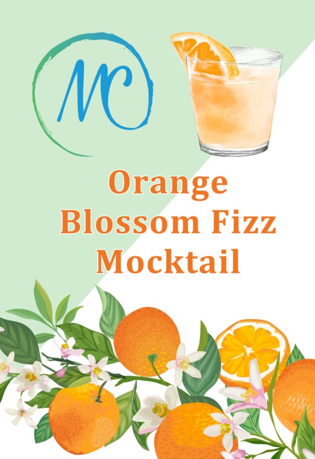 Orange Blossom Fizz Mocktail Featured