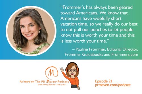 Pauline Frommer, Editorial Director, Frommer Guidebooks and Frommers.com