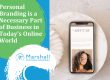 Personal Branding Is Essential - photo of a personal website shown on a phone