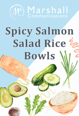 Spicy Salmon Salad Rice Bowls