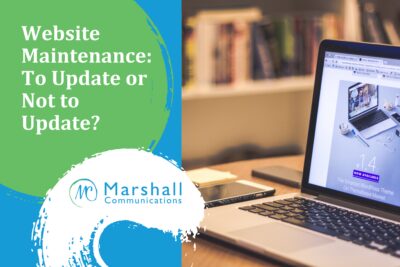 Website Maintenance: To Update or Not to Update? - Open laptop