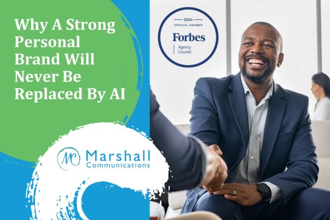 Why A Strong Personal Brand Will Never Be Replaced By AI - Man shaking hand